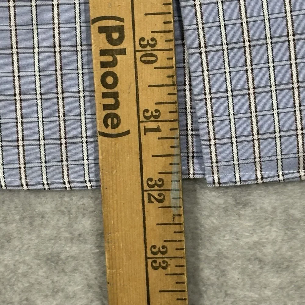 Pronto Uomo Blue Men's‎ Modern Fit Dress Shirt Size XL Plaid
